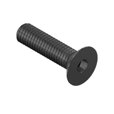 M5X20FHCS-5 MODULAR SOLUTIONS BLACK OXIDE PLATED FASTENER M5 X 20MM FLAT HEAD CAP SCREW - COUNTERSUNK